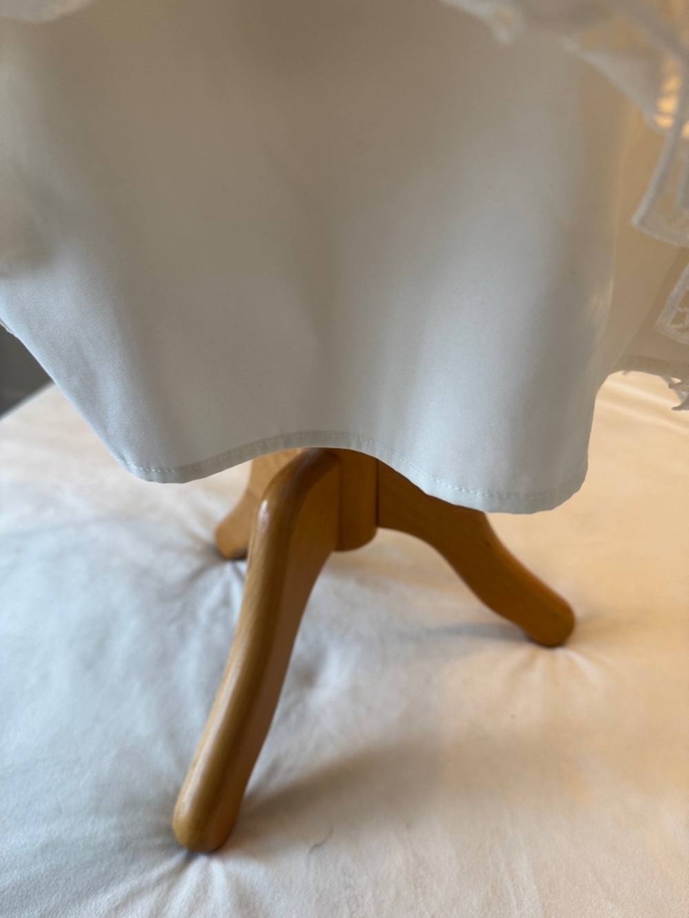 Talbots Cream Crochet Hexagon Lace Blouse - Picture 4 of 12